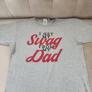 Boys size Large "I get ny Swag from my Dad" T-shirt